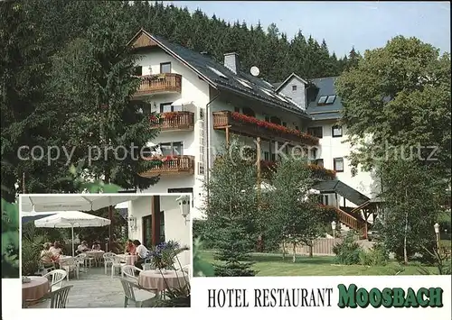 Manebach Hotel Restaurant Moosbach Kat. Ilmenau