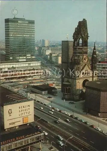 Berlin Europa Center u.Kaiser Wilhelm Gedaechtniskirche (Stempel) Kat. Berlin