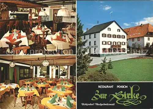 Birkendorf Restaurant Pension zur Birke Kat. uehlingen Birkendorf