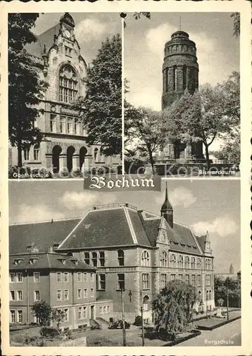 Bochum Bergschule u.Bismarckturm Kat. Bochum