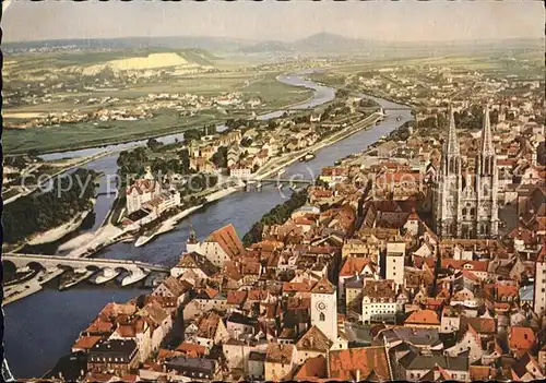 Regensburg Luftaufnahme Kat. Regensburg