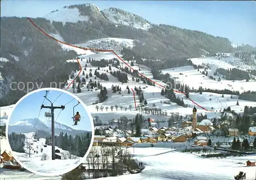 Nesselwang im Winter Kat. Nesselwang