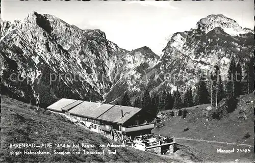 Pertisau Achensee Baerenbadalpe / Eben am Achensee /Tiroler Unterland