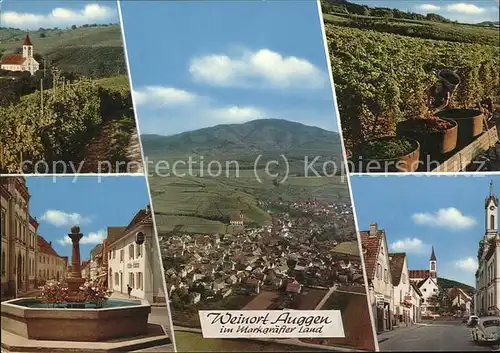 Auggen Weinlese u.Dorfbrunnen Kat. Auggen