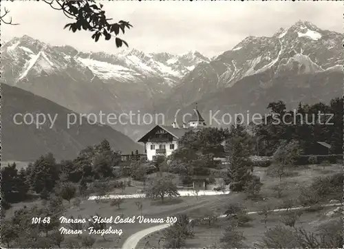 Merano Suedtirol Schloss Hotel Fragsburg Kat. Merano