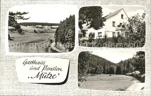 Hommershausen Gasthaus u.Pension "Muetze" Kat. Frankenberg (Eder)