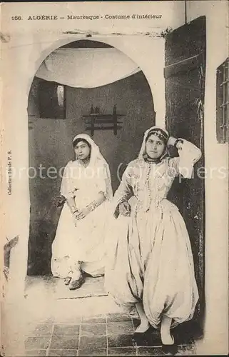 Araber Mauresque Costume d interieur Algerie Scenes et Types Kat. Typen