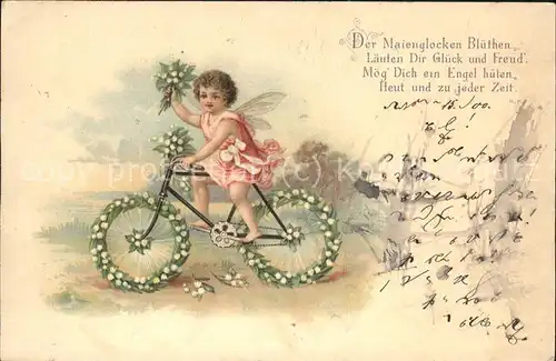 Fahrrad Engel Maienglocken Bote Poesie Kat. Zweiraeder
