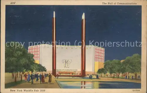 Exposition Worlds Fair New York 1939 Hall of Communications Kat. Expositions