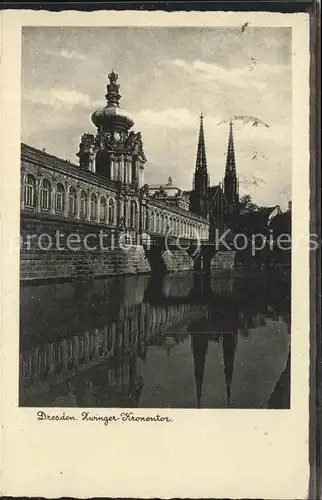 Gebaeude und Architektur Zwinger Kronentor Dresden Kat. Gebaeude