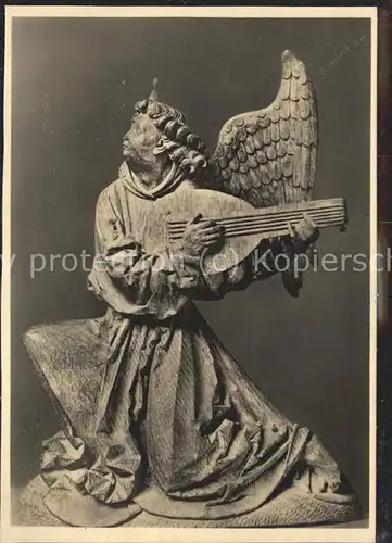 Engel Kuenstlerkarte Hans Brueggemann Musiker Kat. Religion