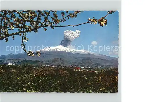 Vulkane Geysire Vulcans Geysers Etna in esplosione explodierende aetna Sizilien Kat. Natur