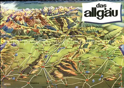 kk69062 Allgaeu Region mit div.Orten u.Staedten Kategorie. Kempten (Allgaeu) Alte Ansichtskarten