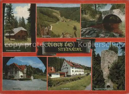 Schwarzwald Steinatal mit Sommerau u.Illmuehle Kat. Regionales