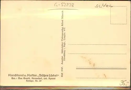 Hermsdorf Thueringen Konditorei Kaffee Suesses Loechel / Hermsdorf Thueringen /Saale-Holzland-Kreis LKR