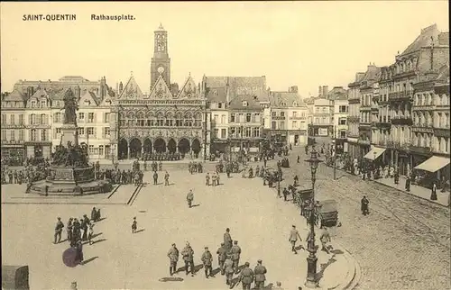 St Quentin Rathausplatz Kat. Saint-Quentin