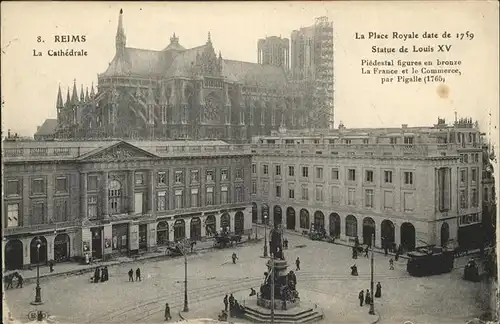 aw13017 Reims Champagne Ardenne Cathedrale Kategorie. Reims Alte Ansichtskarten