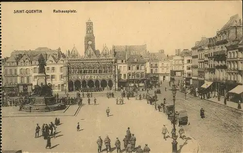 St Quentin Rathausplatz Kat. Saint-Quentin