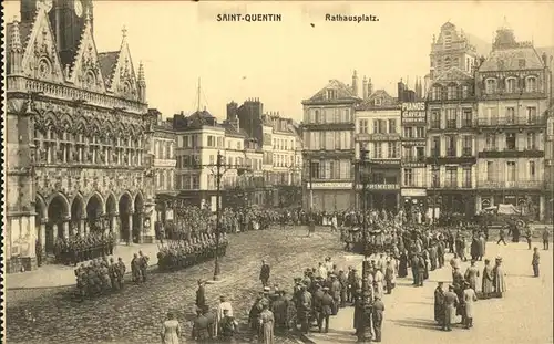 St Quentin Rathausplatz Kat. Saint-Quentin