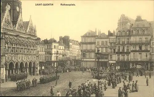 St Quentin Rathausplatz Kat. Saint-Quentin