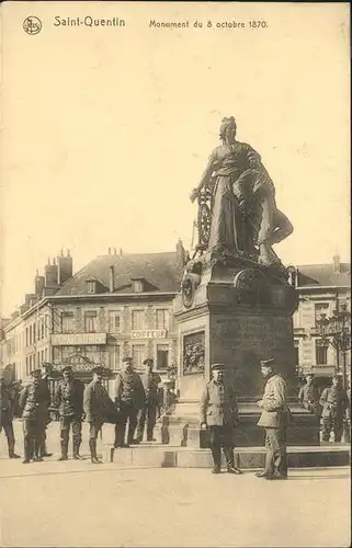 St Quentin Monument du 8.10.1870 Kat. Saint-Quentin