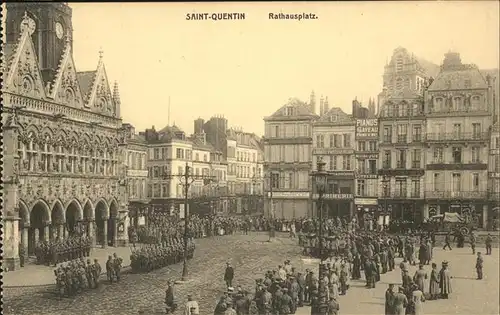 St Quentin Rathausplatz Kat. Saint-Quentin