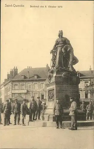 St Quentin Denkmal des 8.10.1870 Kat. Saint-Quentin