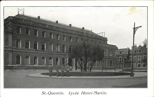 aw13378 St Quentin Aisne Lycee Henri-Martin Kategorie. Saint-Quentin Alte Ansichtskarten