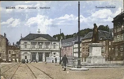 Sedan Platz Turenne Stadthaus Turenne Denkmal Kat. Sedan