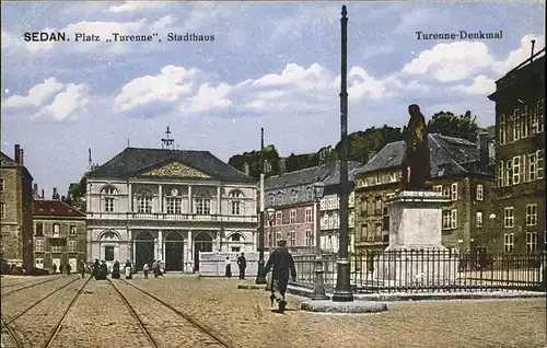 Sedan Platz Turenne Stadthaus Turenne Denkmal Kat. Sedan