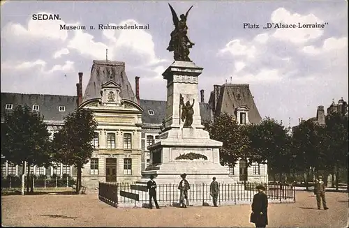 Sedan Platz d Alsace-Lorraine Museum Ruhmesdenkmal Kat. Sedan