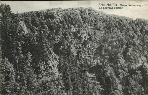 Munster Elsass Schlucht neuer Felsenweg Kat. Munster