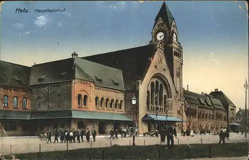 aw14062 Metz Moselle Lothringen Hauptbahnhof Kategorie. Metz Alte Ansichtskarten