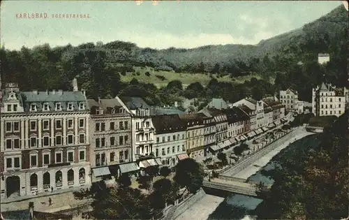 Karlsbad Eger Egerstrasse Boehmen Kat. Karlovy Vary