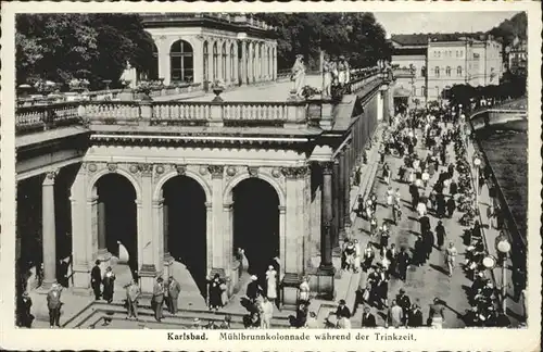 Karlsbad Eger Boehmen Karlsbad Muehlbrunnkolonade Trinkzeit x / Karlovy Vary /