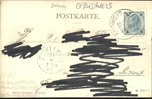 Budweis Suedboehmen Budweis [Handschriftlich] x / Ceske Budejovice /