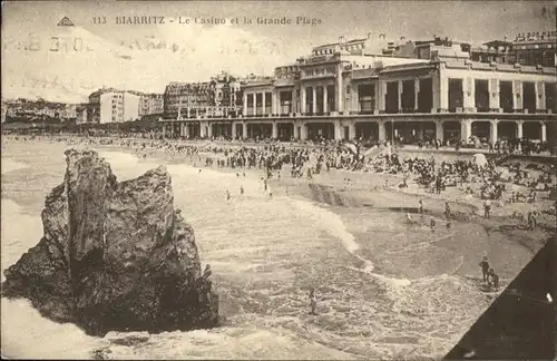 Biarritz Pyrenees Atlantiques Le Casino La Grande Plage / Biarritz /Arrond. de Bayonne