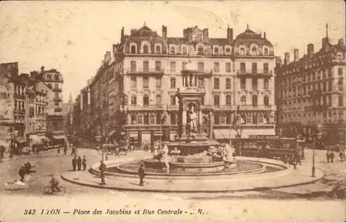 Lyon France Place des Jacobins et Rue Centrale / Lyon /Arrond. de Lyon