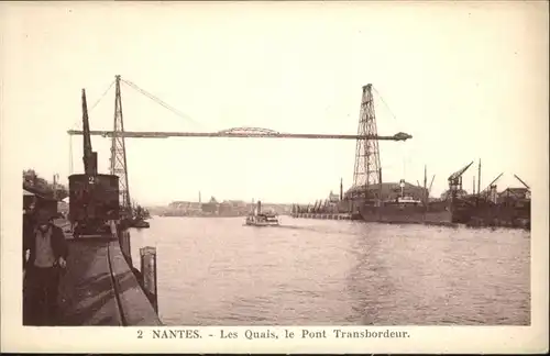 Nantes Loire Atlantique Les Quais le Pont Transbordeur / Nantes /Arrond. de Nantes