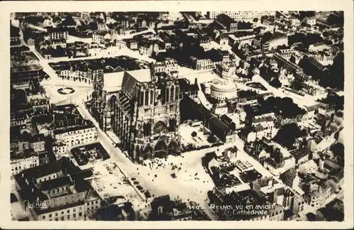 Reims Champagne Ardenne Vue en avion la Cathedrale / Reims /Arrond. de Reims