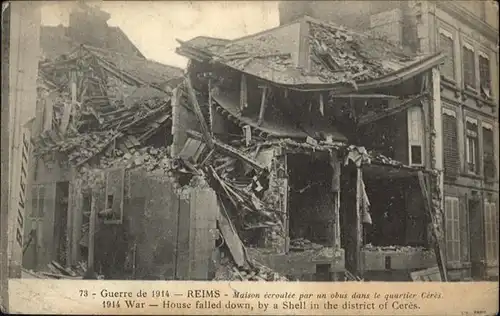 Reims Champagne Ardenne Guerre de 1914 / Reims /Arrond. de Reims