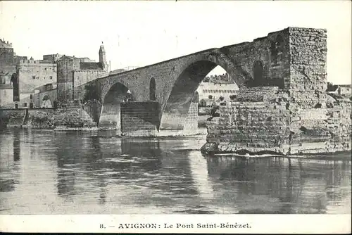 Avignon Vaucluse Pont Saint Benezet / Avignon /Arrond. d Avignon