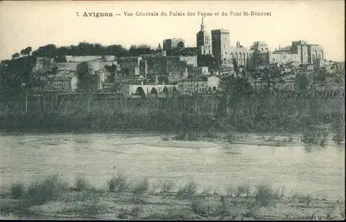 Avignon Vaucluse Palais Papes Pont St Benezet / Avignon /Arrond. d Avignon