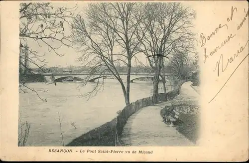 Besancon Doubs le Pont Saint Pierre / Besancon /Arrond. de Besancon