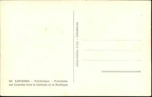 Lourdes Hautes Pyrenees Teleferique / Lourdes /Arrond. d Argeles-Gazost