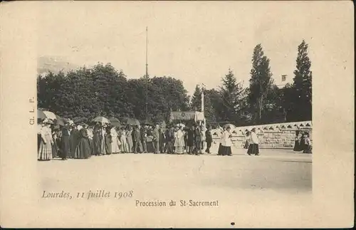 Lourdes Hautes Pyrenees Procession du Saint Sacrement / Lourdes /Arrond. d Argeles-Gazost