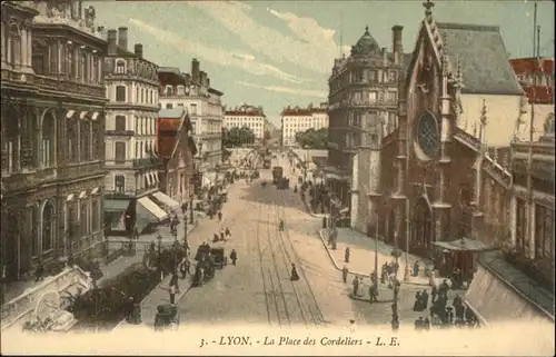Lyon France la Place des Cordeliers / Lyon /Arrond. de Lyon