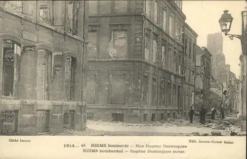 Reims Champagne Ardenne Rue Eugene Desteuques Zerstoerung  / Reims /Arrond. de Reims