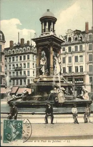 Lyon Brunnen Place des Jacobins