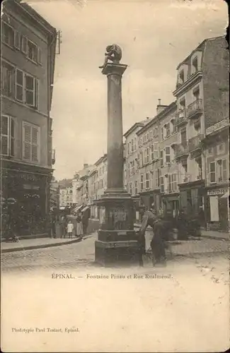 Epinal Fontaine Pinau Rue Rualmenil